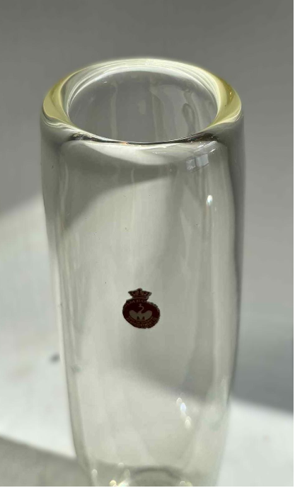 A stunning Large Scandinavian Glass Vase, Made by Holmegaard, Denamrk 1960s