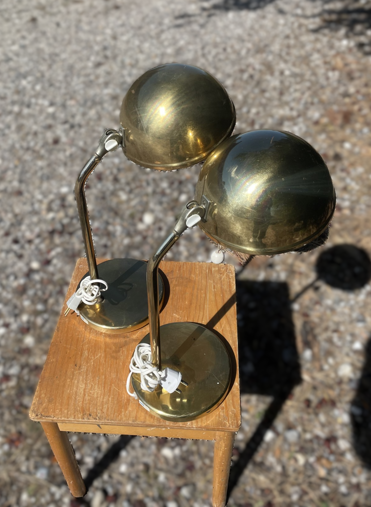 1 pair of vintage Knud Christensen brass table lamps from Agentur Randers Elit - no. 47383939