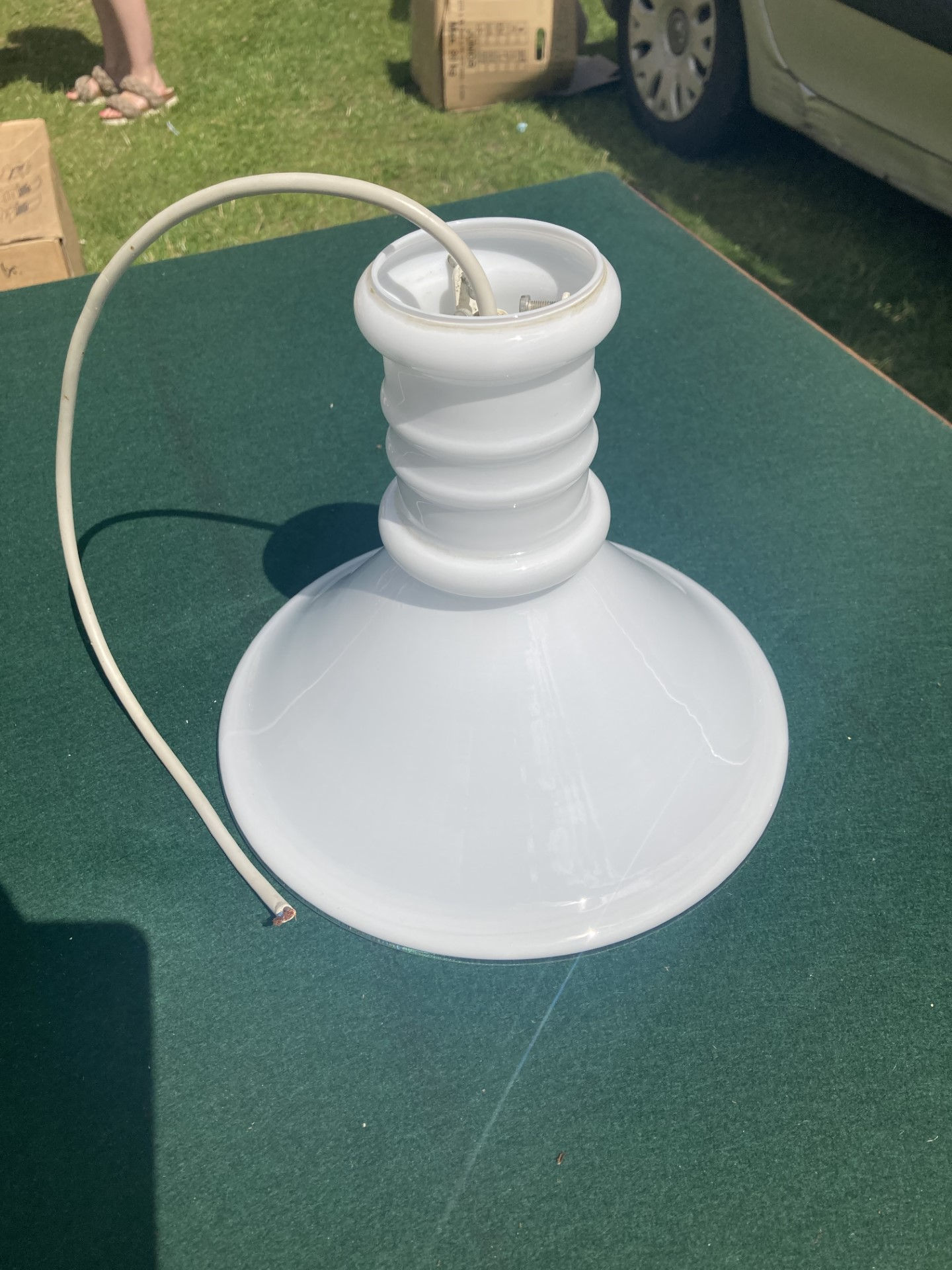 Holmegaard pendant light, great condition, price DKK 750 - no. 0322