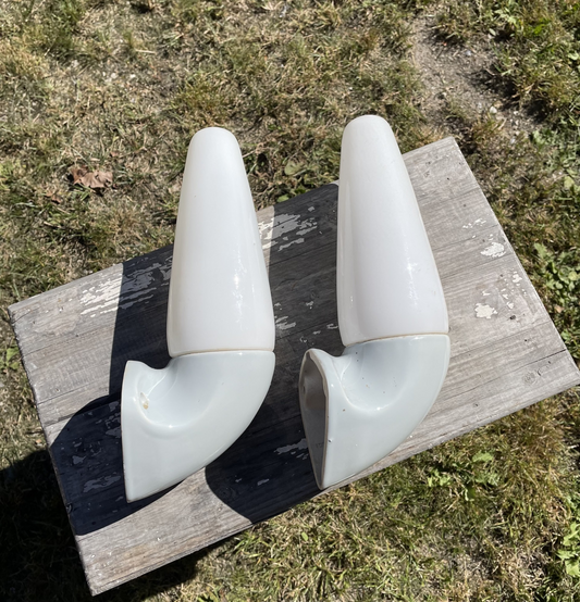 1 par Ifö væglamper i grålig glasur - nr. 3264736262