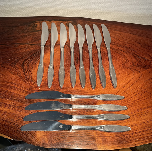 Henning Seidelin sølv knive “Kongelys” for Frigast - nr. 560880