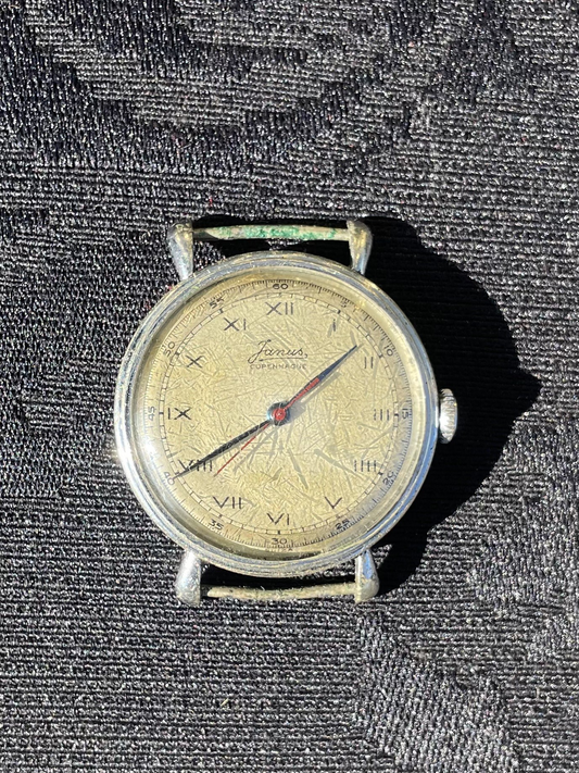 Vintage armbåndsur med mekanisk urværk til optræk, ca. 1940erne - nr. 850874