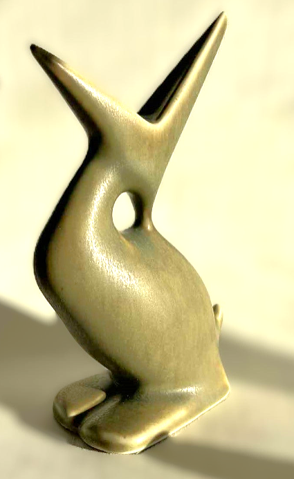 ケルド・ジョーダン（パルシュス社） – 野ウサギの毛皮釉を施した希少な炻器の鳥、デンマーク、1960年代