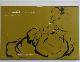 Vintage SAS Calendar from 1976 by Otto Nielsen - no. 011809