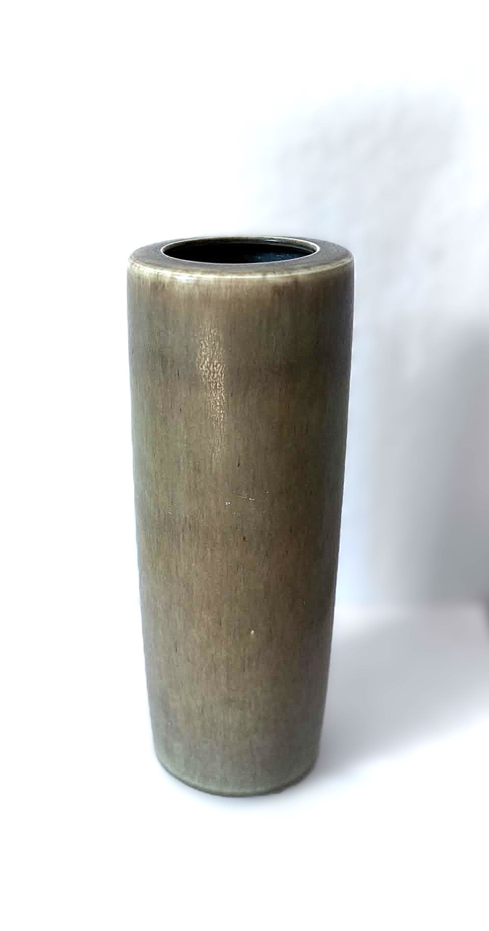 Exceptional large and rare stoneware vases from Palshus, in hare fur glaze, Denmark 1960s