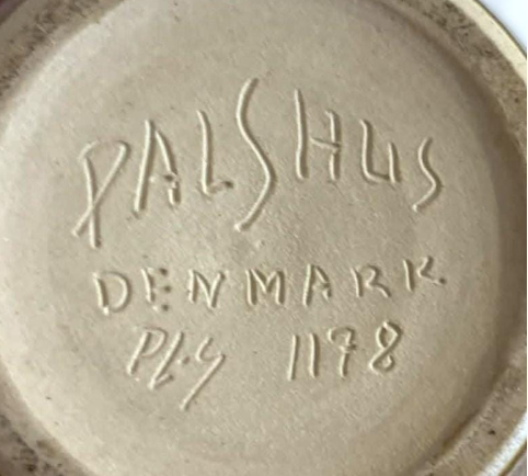 Rare stoneware vase from Palshus, design by Per Linnemann-Schmidt, Denmark 19650-60s