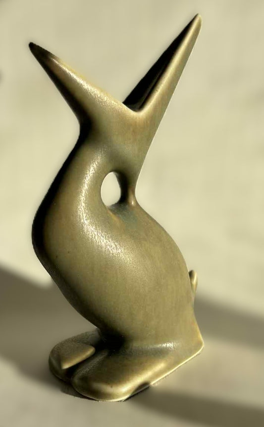 Kjeld Jordan for Palshus – Rare Stoneware Bird in Hare Fur Glaze, Denmark 1960s
