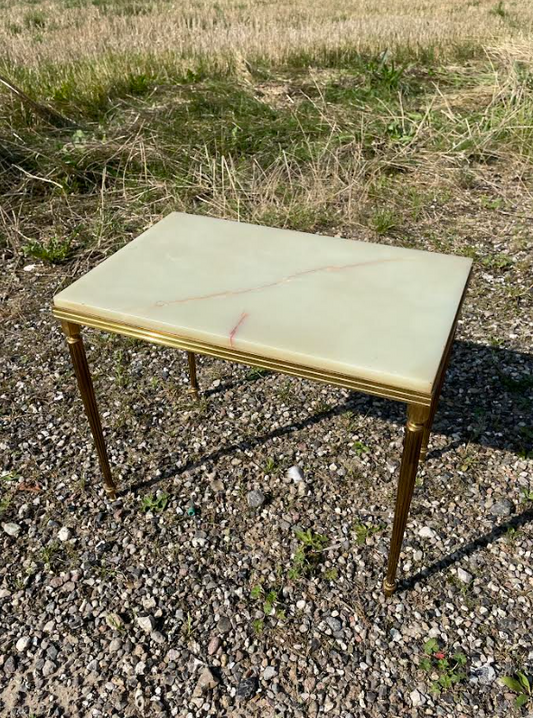Beautiful side table in brass and marble - no. 09041
