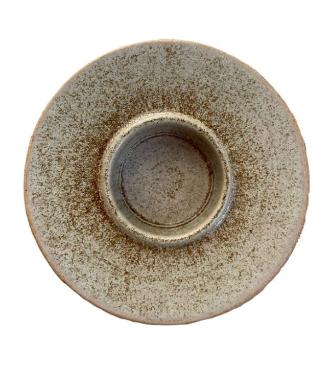 Mid-century Block Candlestick holds Made in Stoneware by Palshus, Denmark