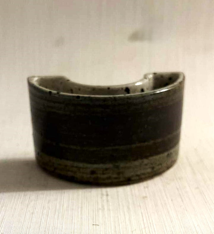 Small Stoneware vase, made in a circular shape, Palshus Denmark 1960s