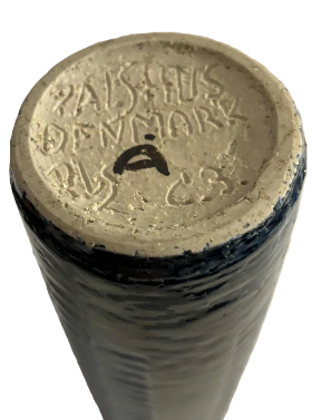 Tall slim stonewarevase from Palshus, Denmark 1960s