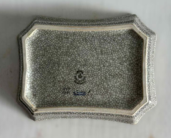 Royal Copenhagen 1961 Krakele Glaze polygon Dish Tray Plate