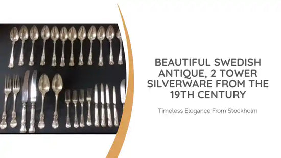 Beautiful Swedish Antique, 2 tower Silverware from the 19th Century by@Outfy