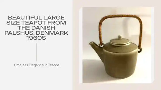 Beautiful large size teapot from the Danish Palshus, Denmark 1960s by@Outfy