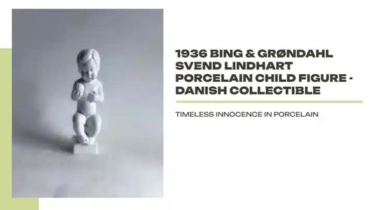 1936 Bing &amp; Gr&oslash;ndahl Svend Lindhart Porcelain Child Figure - Danish Collectible by@Outfy