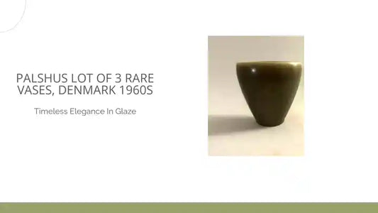 Palshus lot of 3 rare vases, Denmark 1960s by@Outfy