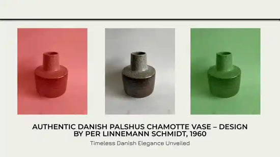 Authentic Danish Palshus Chamotte Vase &ndash; Design by Per Linnemann Schmidt, 1960 by@Outfy