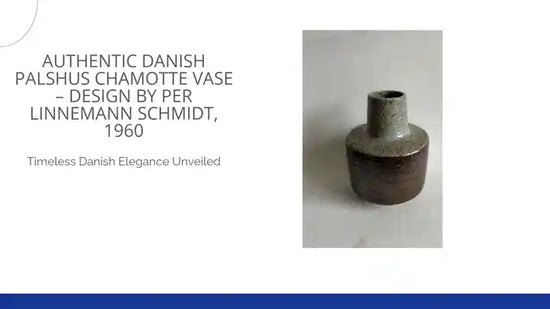 Authentic Danish Palshus Chamotte Vase &ndash; Design by Per Linnemann Schmidt, 1960 by@Outfy