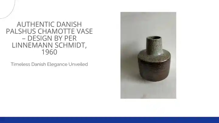 Authentic Danish Palshus Chamotte Vase &ndash; Design by Per Linnemann Schmidt, 1960 by@Outfy