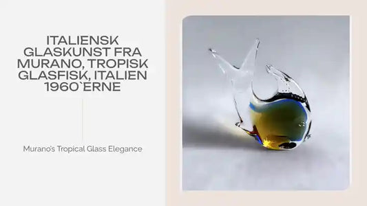 Italiensk Glaskunst fra Murano, tropisk glasfisk, Italien 1960`erne by@Outfy