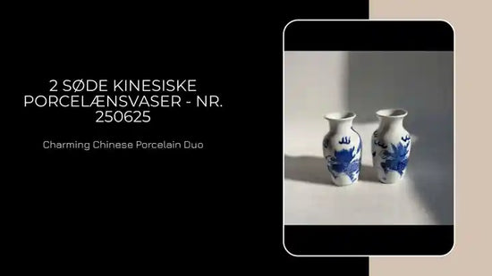 2 s&oslash;de kinesiske porcel&aelig;nsvaser - nr. 250625 by@Outfy