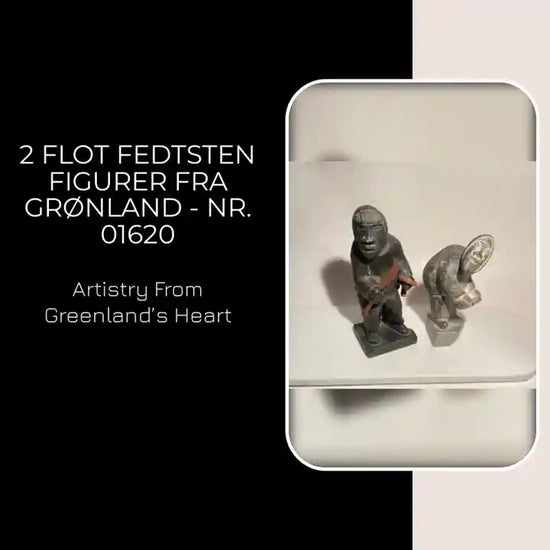 2 Flot fedtsten figurer fra Gr&oslash;nland - nr. 01620 by@Outfy