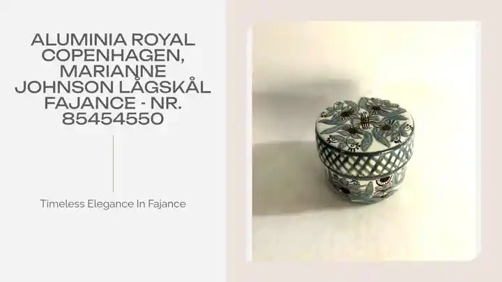 Aluminia Royal Copenhagen, Marianne Johnson l&aring;gsk&aring;l fajance - nr. 85454550 by@Outfy