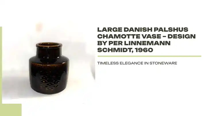 Large Danish Palshus Chamotte Vase &ndash; Design by Per Linnemann Schmidt, 1960 by@Outfy