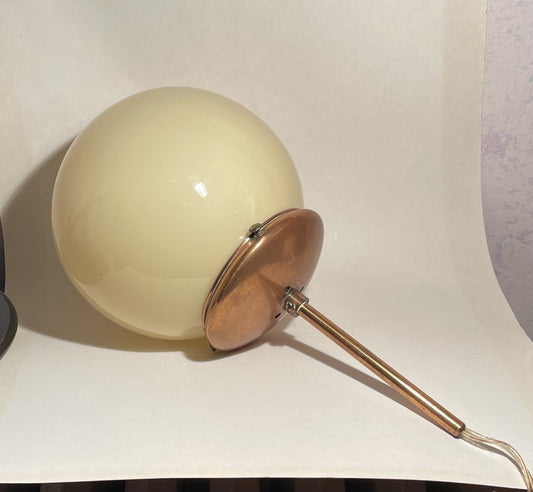 Flot loft glas/kobber lampe - nr. 0975