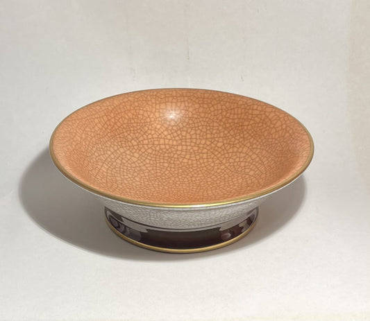 Beautiful old porcelain/crackle bowl from Bing &amp; Grøndahl - no. 01750