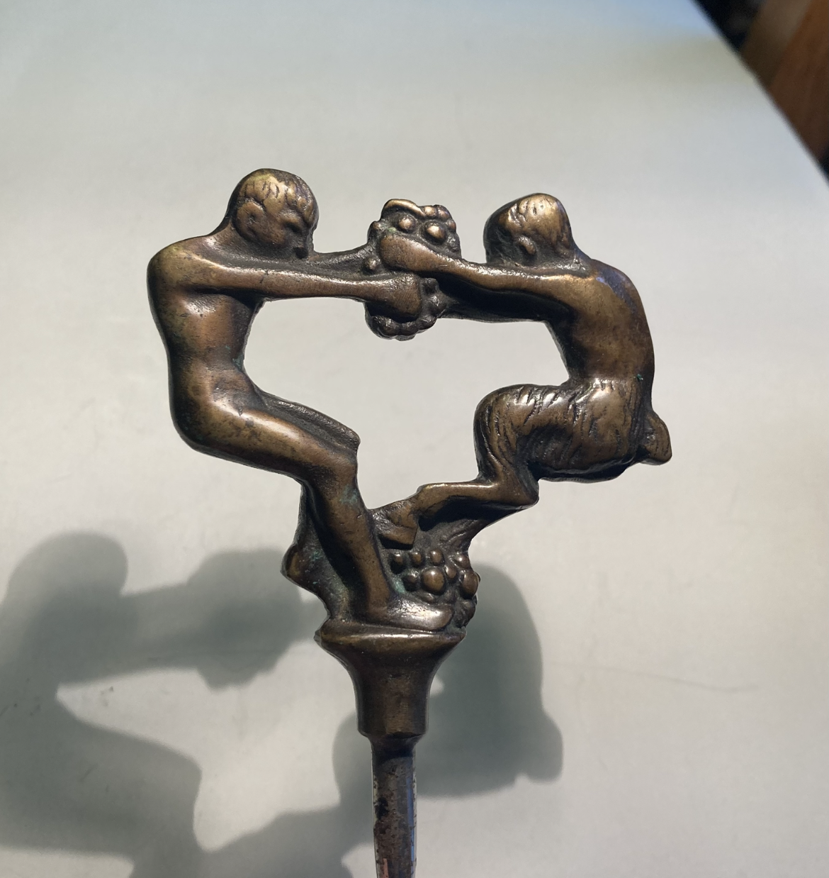 Beautiful Mogens Ballin corkscrew made of brass - no. 01960