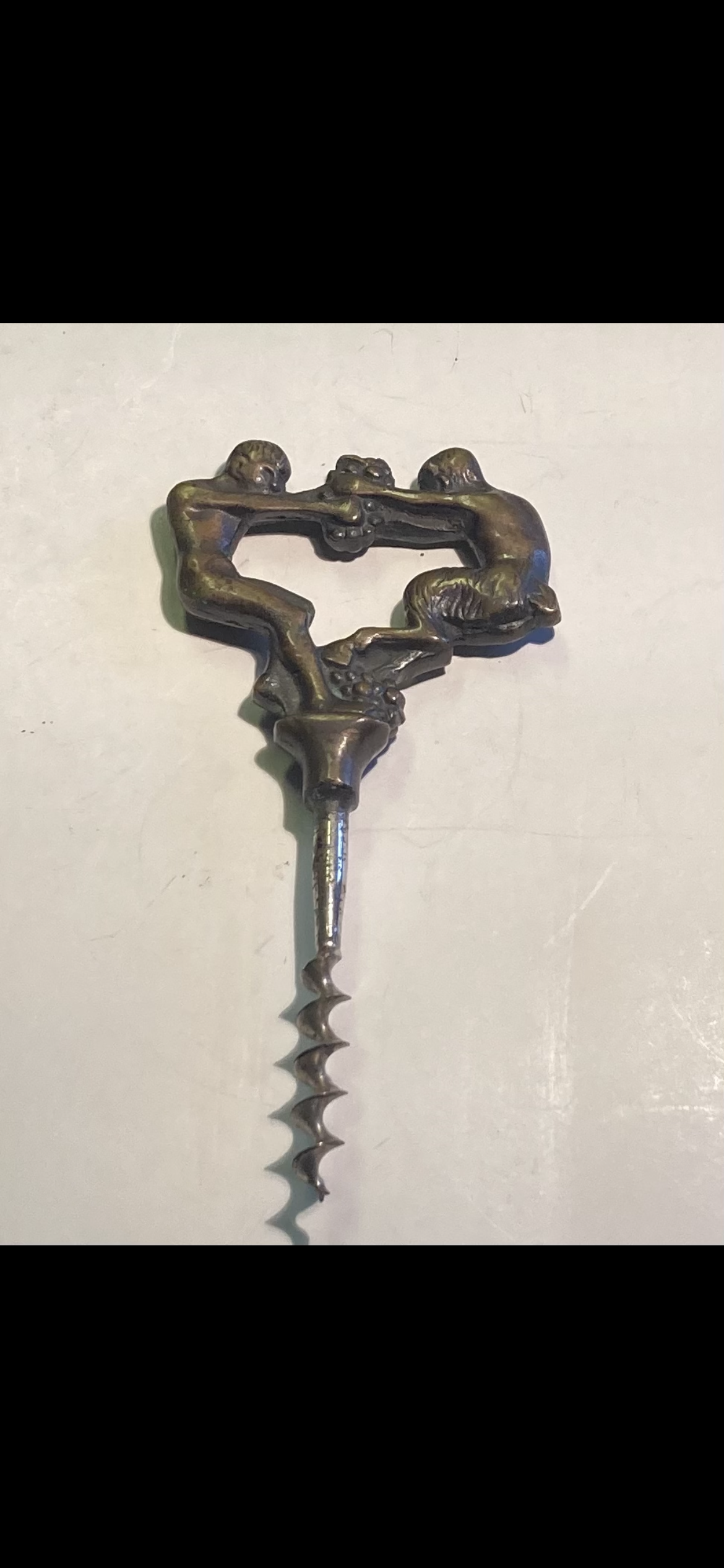 Beautiful Mogens Ballin corkscrew made of brass - no. 01960