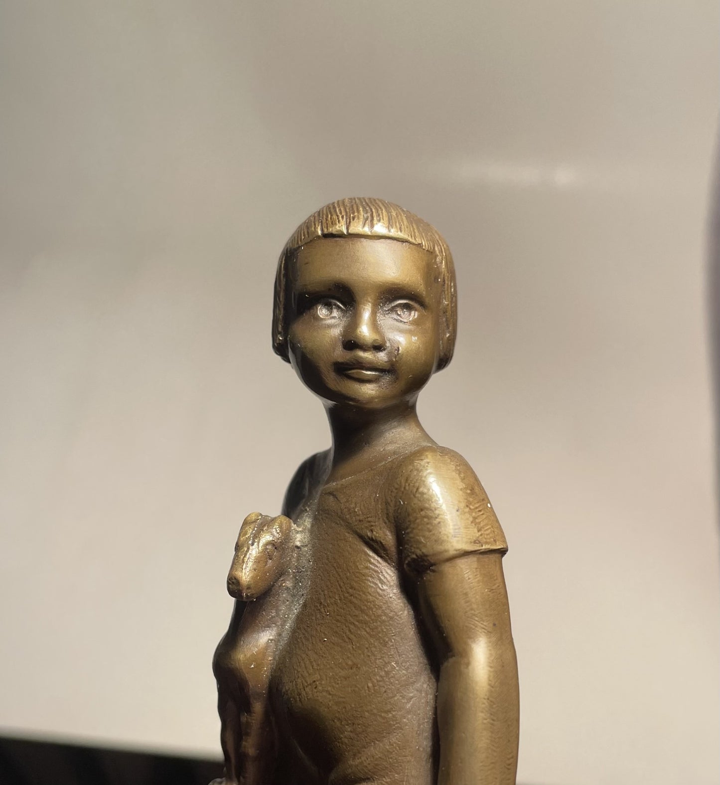 Maurice Frecourt Maurice Frecourt bronze sculpture 1890, “Child with Toy“