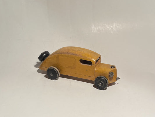 Beautiful vintage wooden racing car - no. 011005