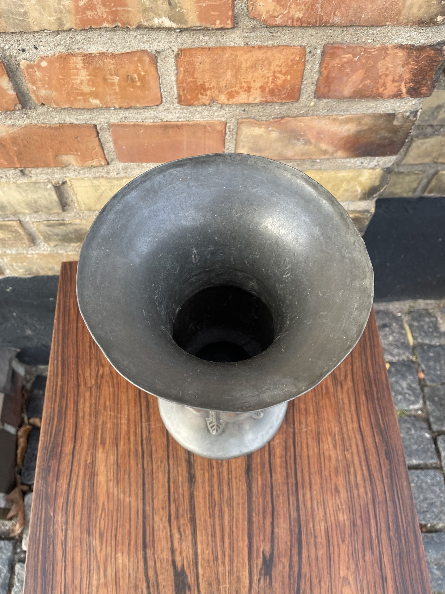 Antik Hertz/Ballin vase i tin fra ca. 1910 ,design af Mogens Ballin (1871-1914) - nr. 09403