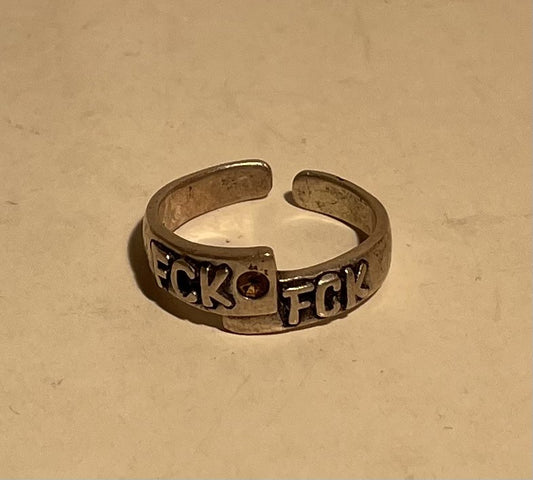 Beautiful FCK silver (925) finger ring - no. 011045