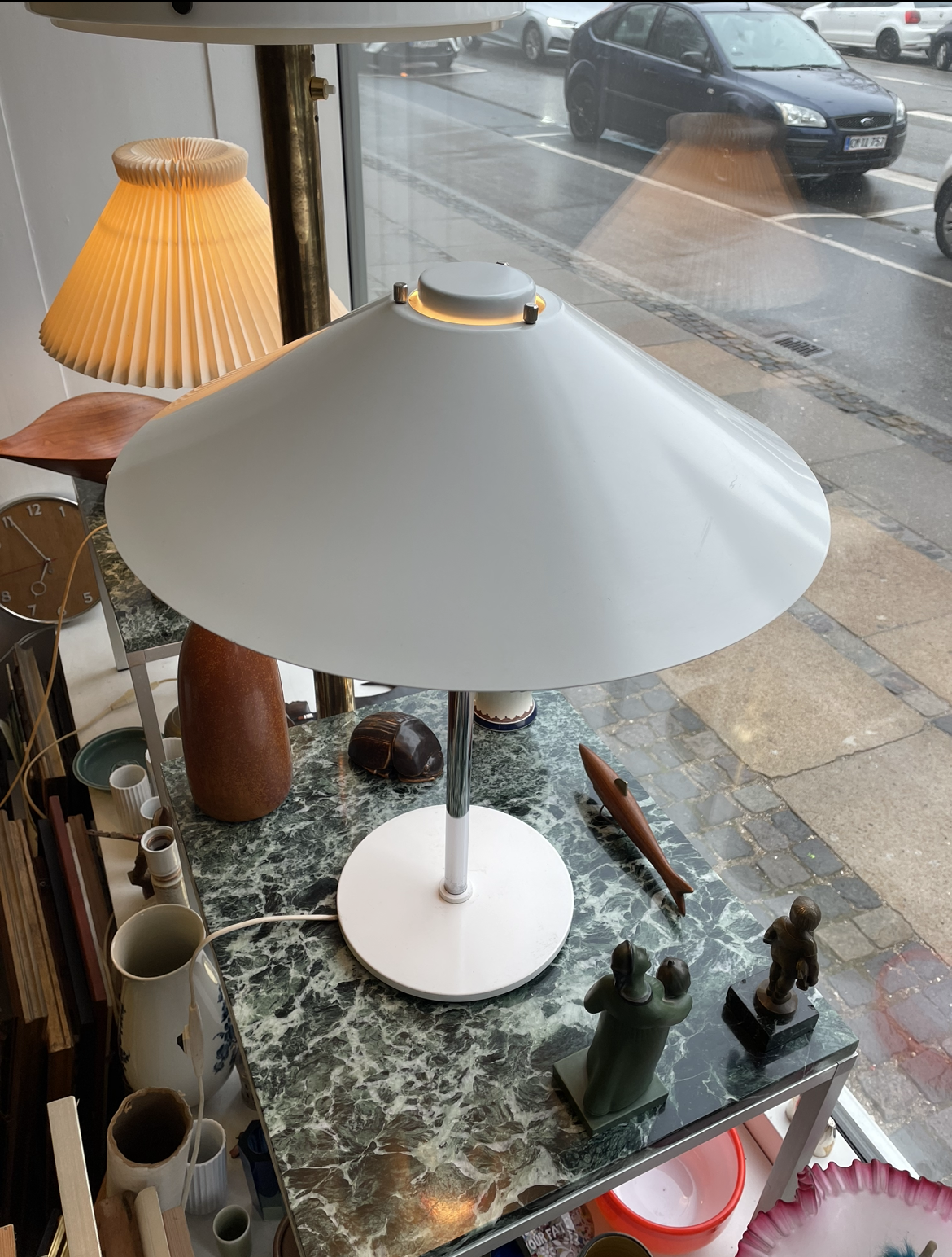 Christian Hvidt bordlampe, model Trapeze fra Nordisk Solar - nr. 011076