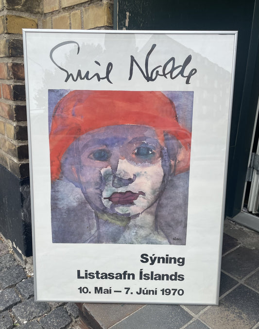 Beautiful Emil Nolde exhibition poster, Iceland 1970 - no. 0122579999