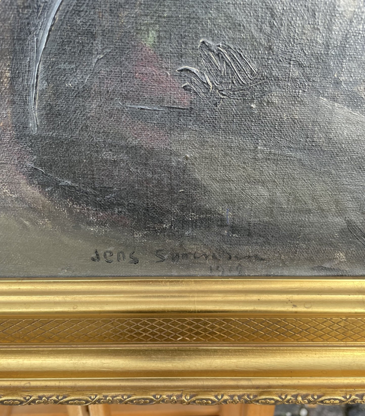 Jens Sørensen painting (b. 1887-1953), oil on canvas, signed - no. 09500