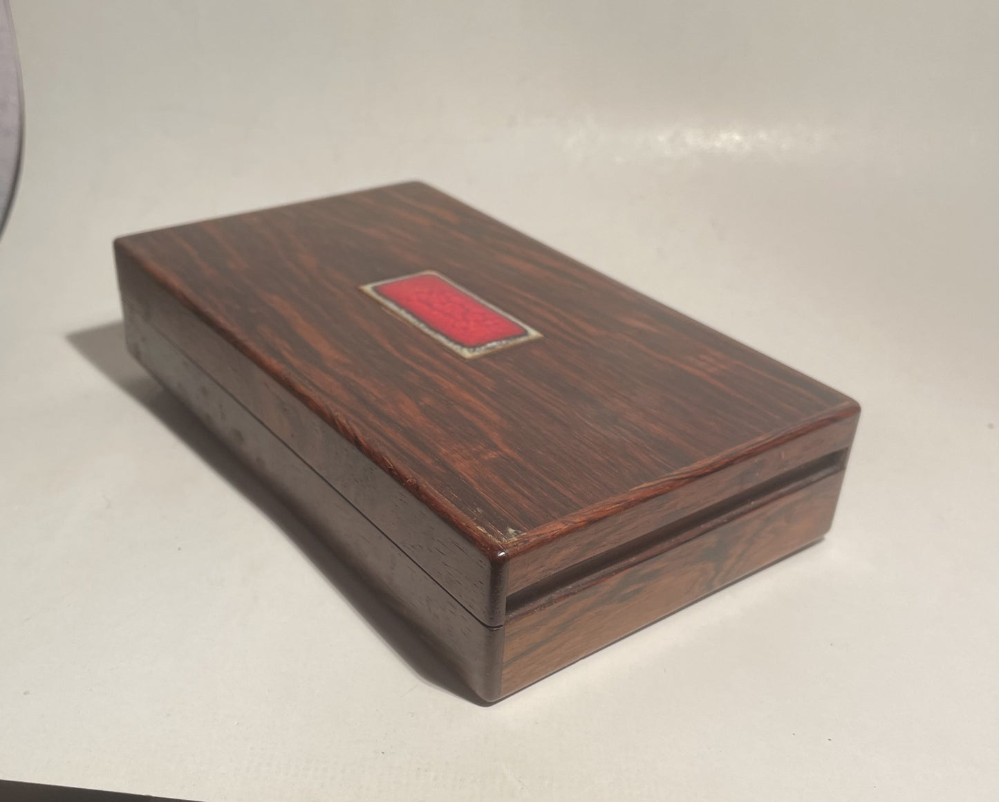 Alfred Klitgaard palisander box med emalje af Bodil Eje - nr. 09560