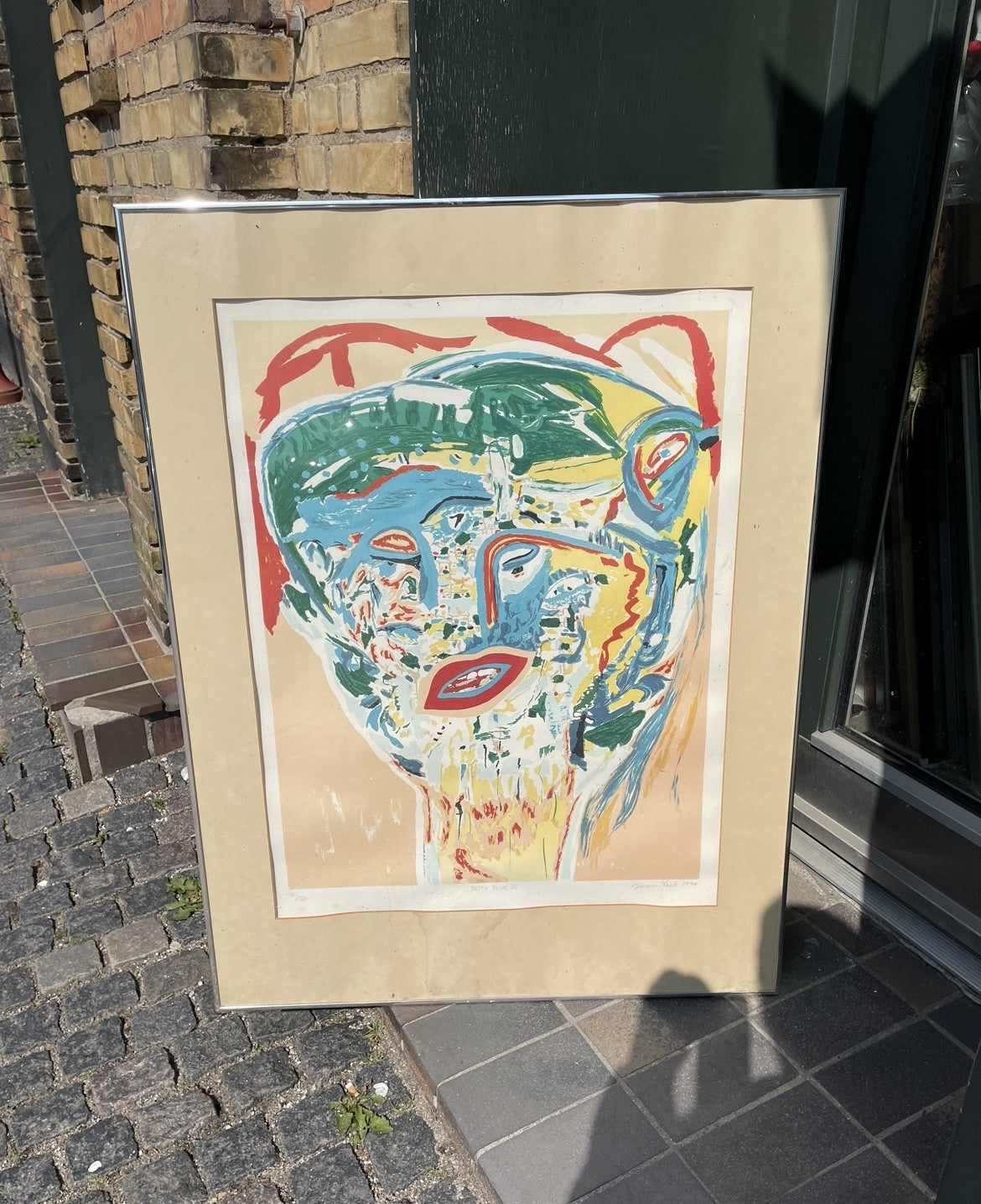 Jørgen Nash lithograph from 1990 - no. 09766