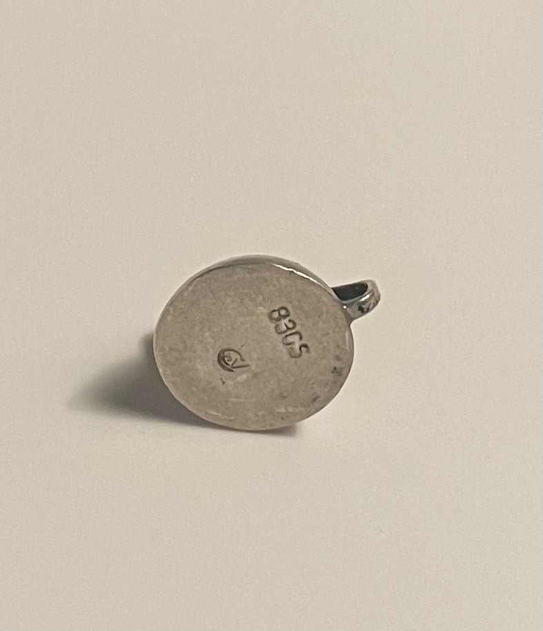 Silver pendant in 830s silver and stamped - no. 02310