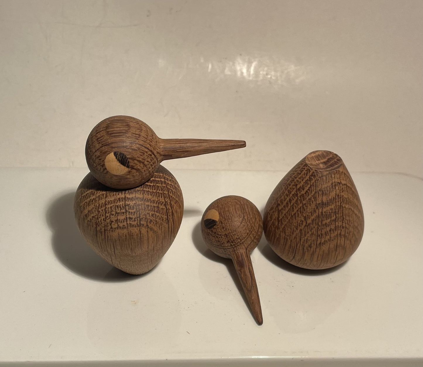 Cute Kristian Vedel birds made of oak - no. 021070