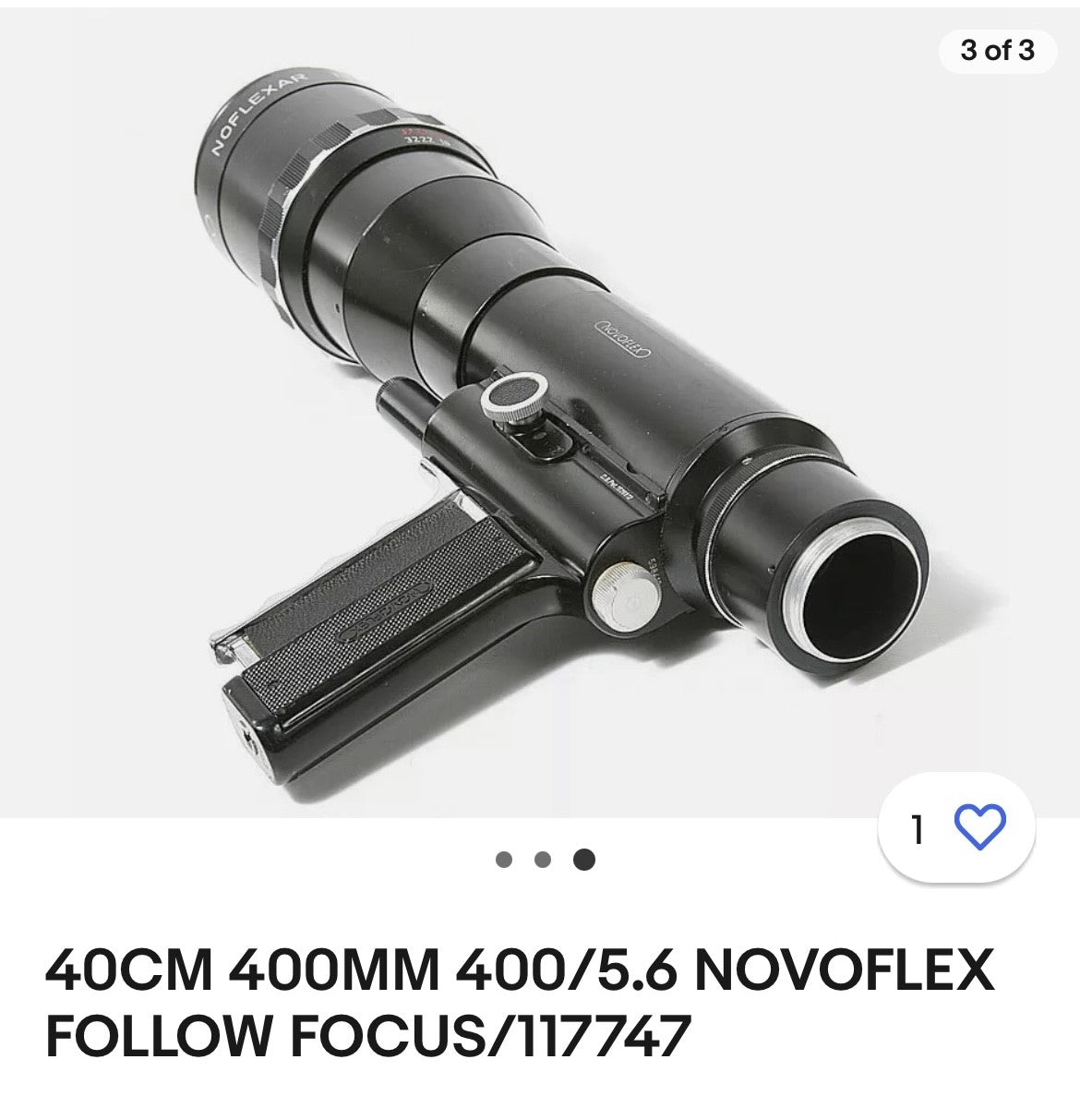 Nice Novoflex camera lens - 012031