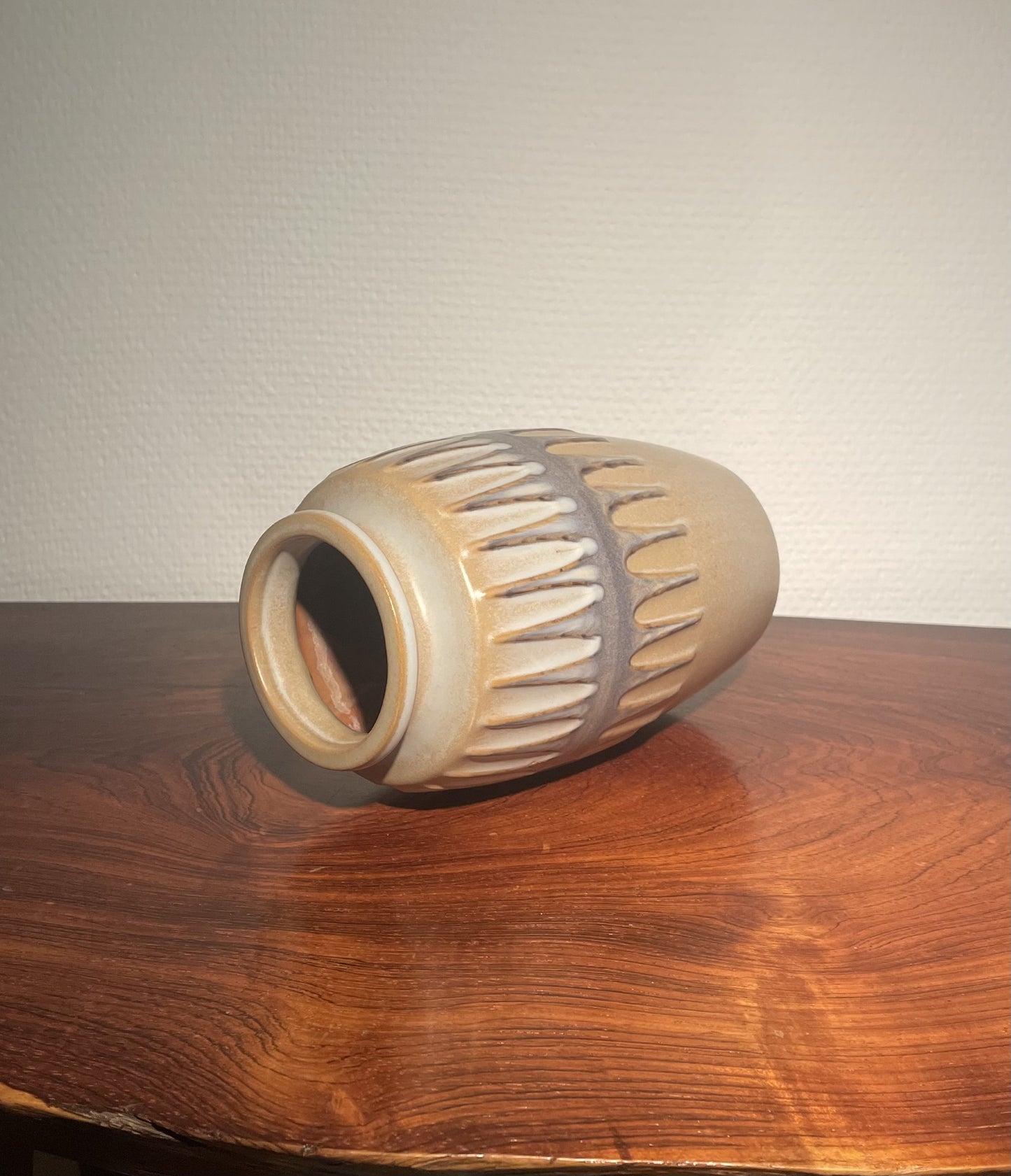 Flot Knabstrup keramik vase, design af Gunther Praschak (Østrig ) - nr. 022080