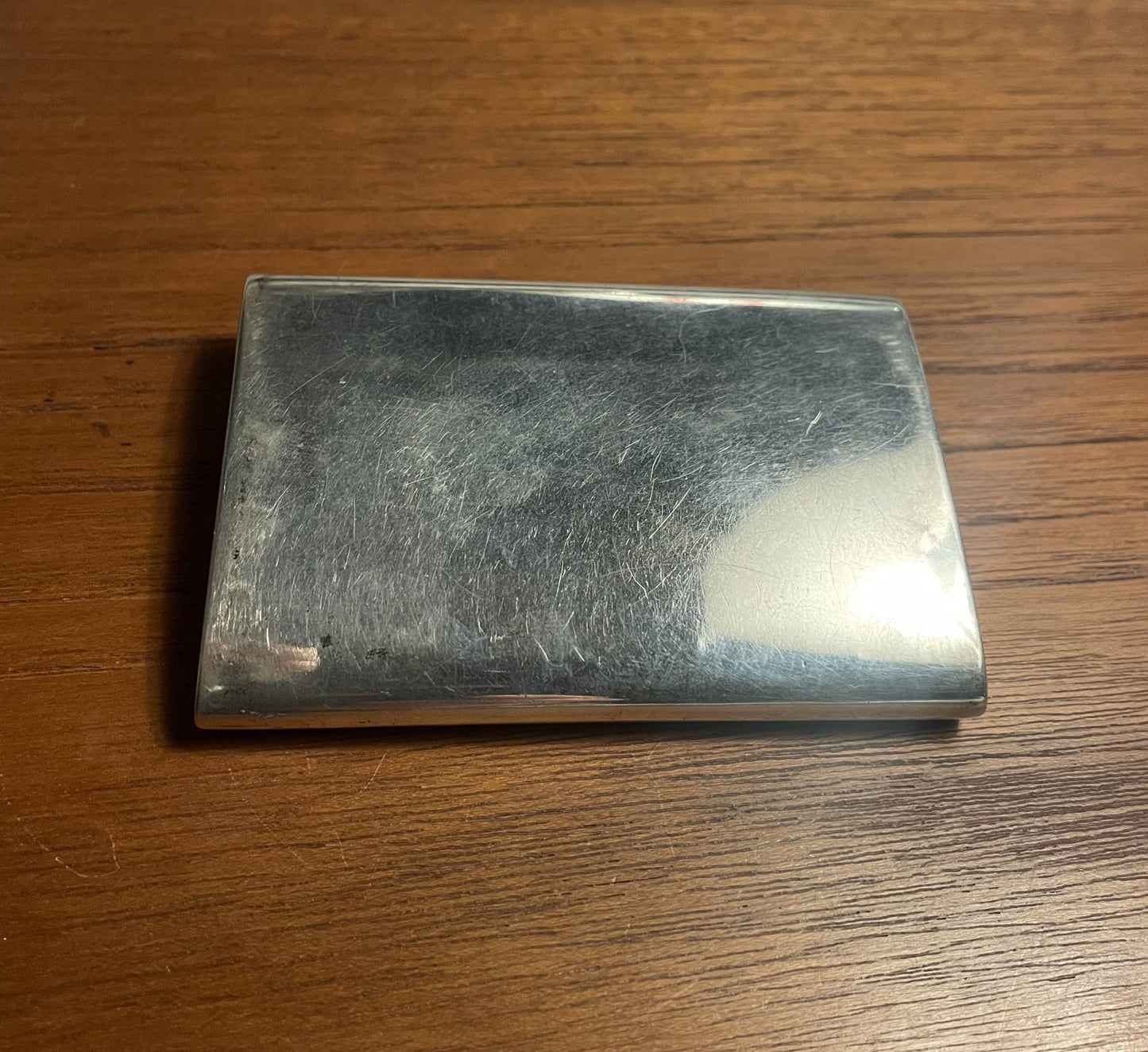 Flot Art Deco cigaret etui i sølv, stemplet H.G.R 830s - nr. 026000