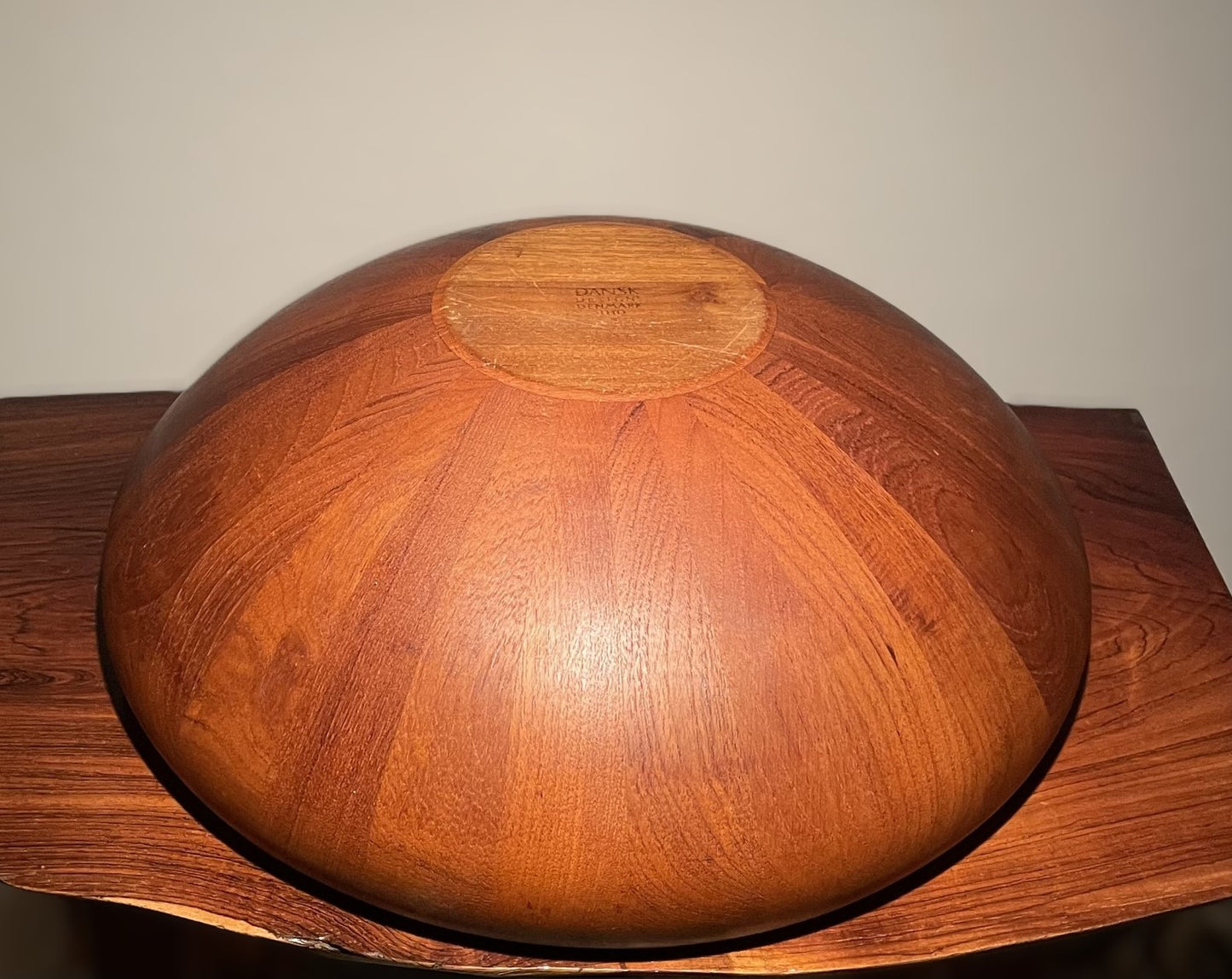 1960s Mid-Century Modern teak bowl designed by Jens H. Quitsgaard for Dansk Denmark - no. 060010