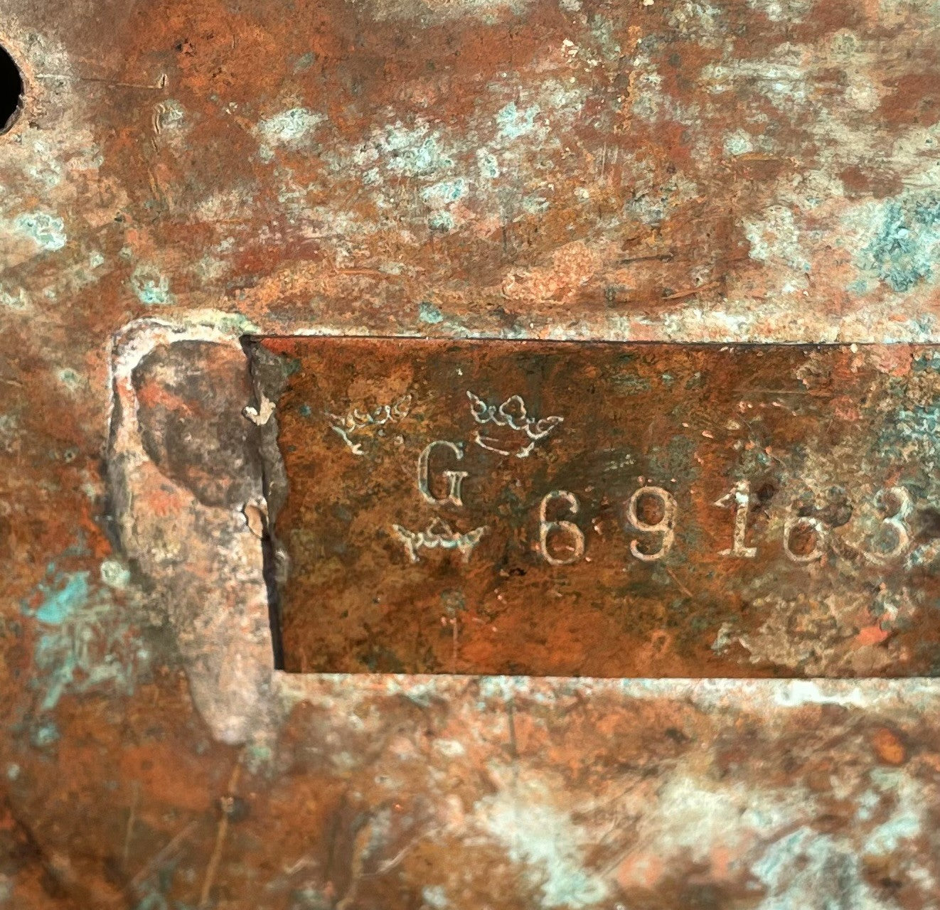 Antik skibslanterne i kobber - nr. 55785459