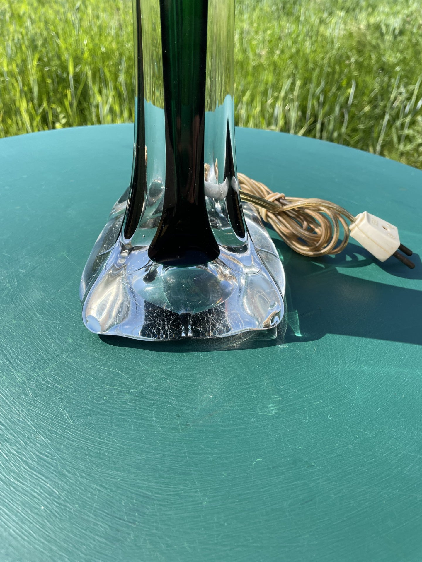 Nice glass table lamp in Murano style - no. 022040