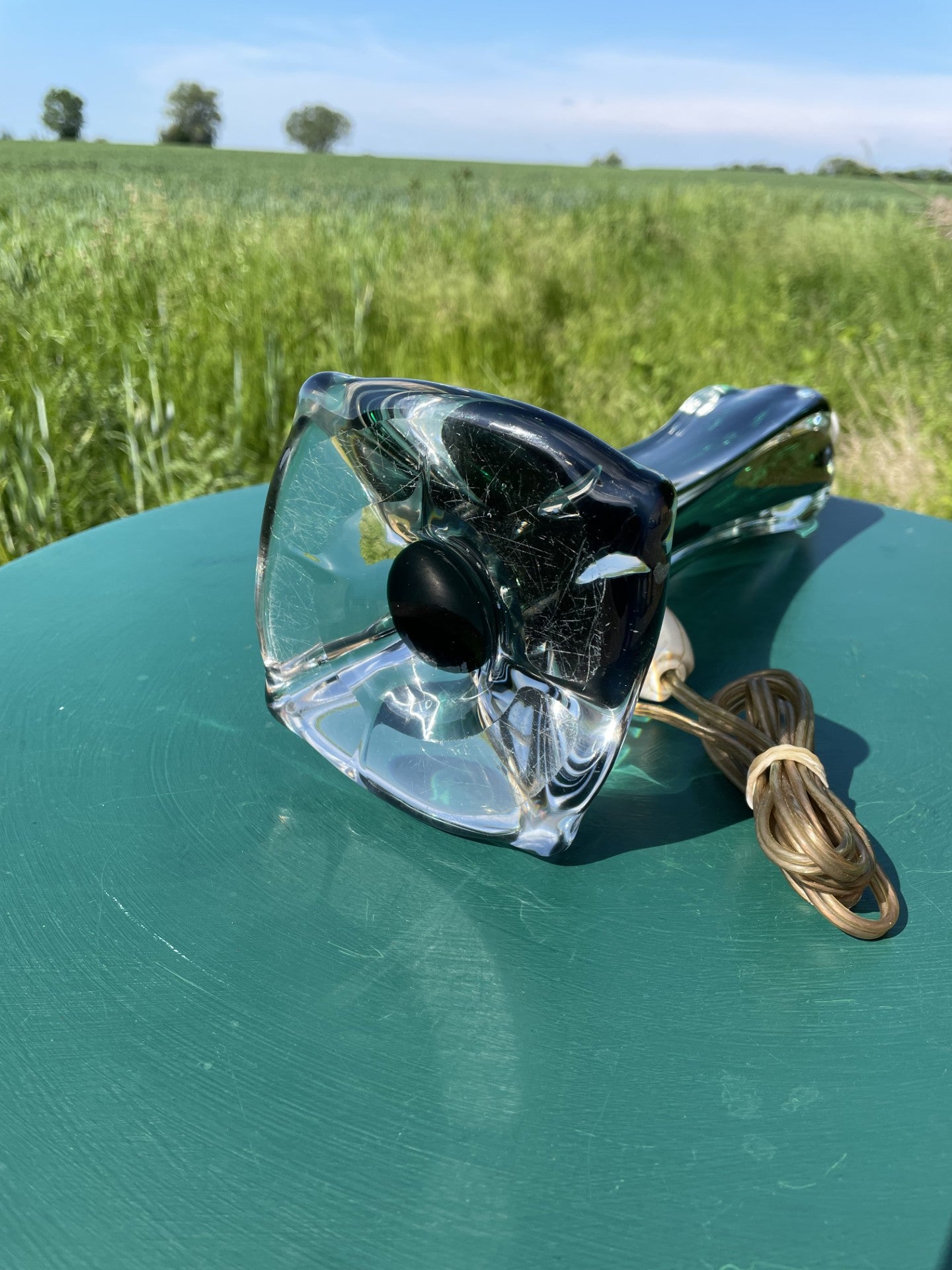 Nice glass table lamp in Murano style - no. 022040